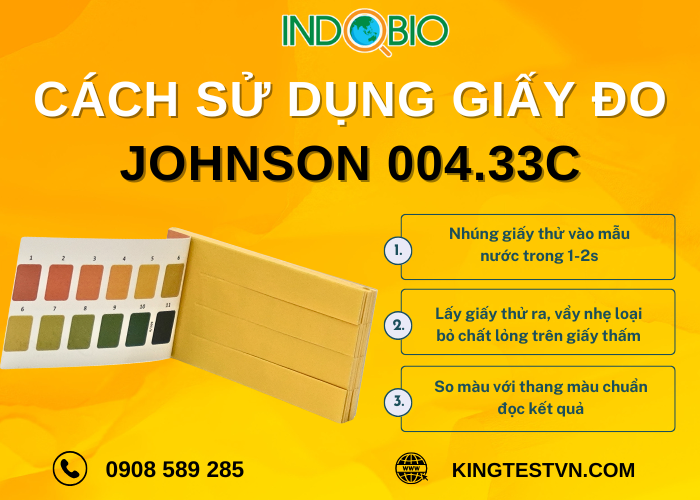 Cách sử dụng giấy thử pH Johnson 004.33C&nbsp;